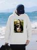 Oil Painting Of Goddess And Cat Printed Hoodies Men Fashion Loose Hoody Fleece Autumn Pullovers All-Match Pocket Streetwear