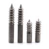 304 Stainless Steel Hex Socket Double Ended Self Tapping Screws Pointed Tip Hanger Bolts M4 M5 M6 M8 M10 M12