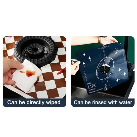 Fireproof Gas Stove Mat Keep Clean Oil-proof High Temperature Resistant Protection Anti-oil Pad Kitchen Supply