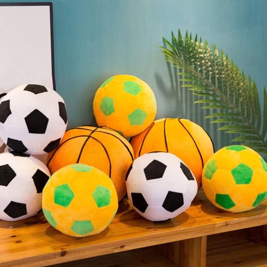 Баскетбольная плюшевая игрушка, футбольная плюшевая 3D мягкая спортивная подушка, мяч, футбольная кукла, украшение для спальни, домашнего офиса, дети