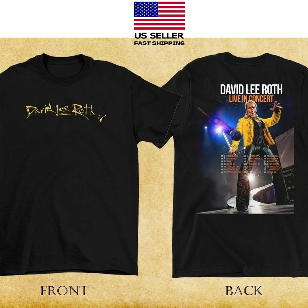 New David Lee Roth 2025 Live In Concert Reprint S-5XL Unisex T-Shirt Graphic Tee