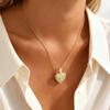 Custom Photo Openable Heart Locket Pendant Necklace, Stainless Steel Full Zircon Necklace, Personalized Memory Jewelry for Women