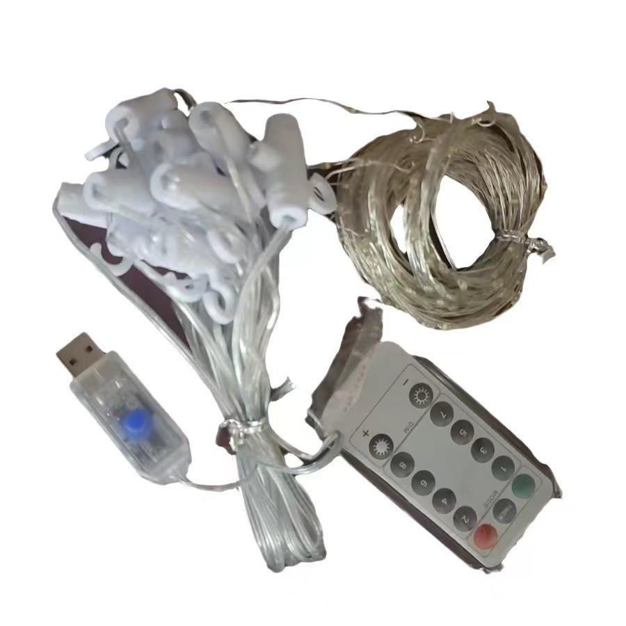 Светодиодные USB Гирлянды с Пультом Управления - 3x3 М Медная Проволока Рождественские Украшения