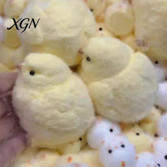 Elastic Stress Reliever Handmade Chick Relief Toy Pocket Size Ultra Soft Squeeze Pressure Fidget Anxiety Release Pinch Sensory Easter Stuffers Animal