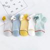 Puntos Cartoon Breathable 5 Pairs Boys Girls Baby Summer Cotton Middle Tube Floor Socks
