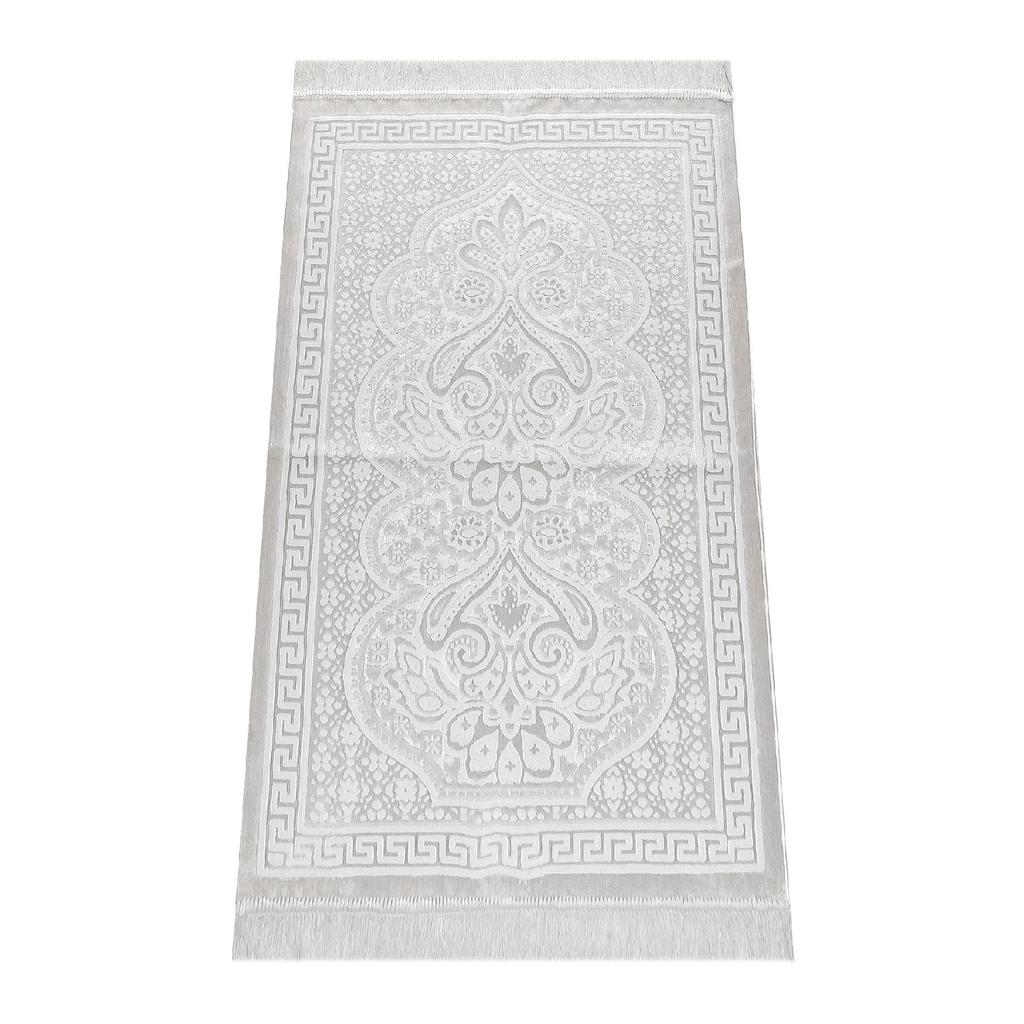 Бархатный молитвенный коврик Inci Velvet Pearl - кремовый