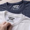 Custom T Shirt Neck Label, Inside Collar Print, Personalized Neck Tag, Custom Size Label, Tagless Shirt Branding