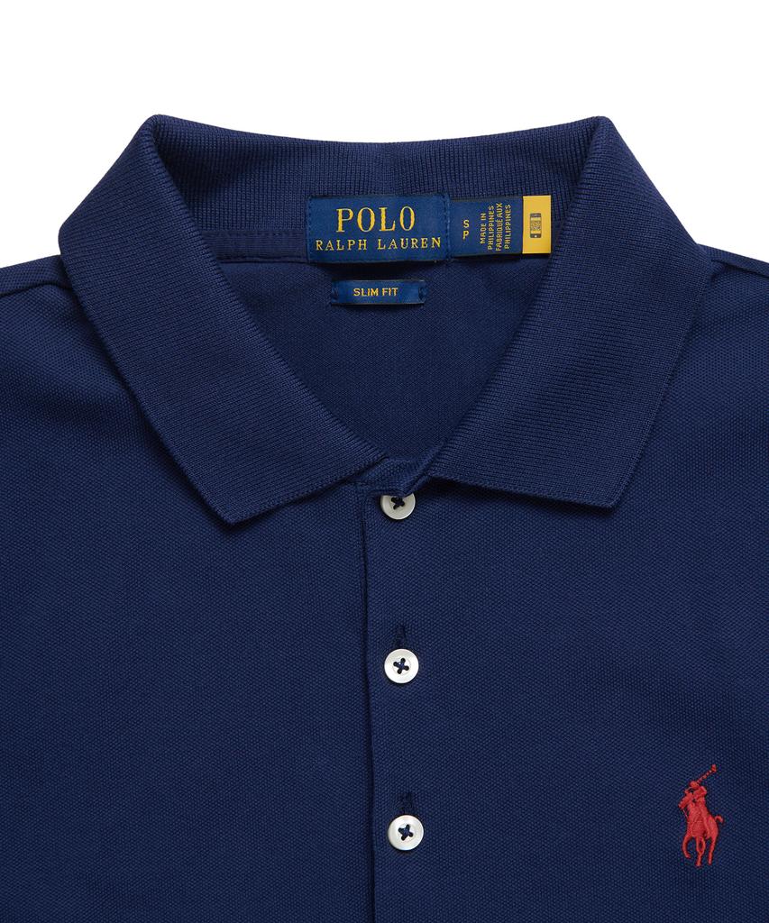 POLO RALPH LAUREN W Slim Fit Mesh Polo - Navy