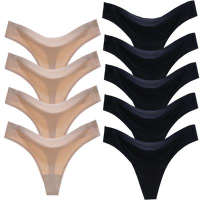 Seamless Set for TVS09S04 T-Back Underwear, Stylish, 9-Piece Women, (C. 9-Piece Set)