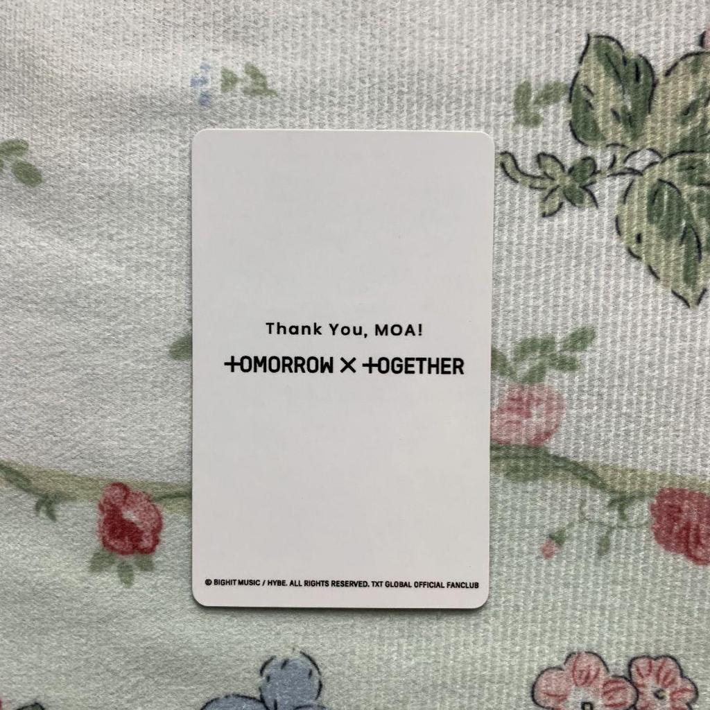 [USED] TXT Fan Club New Membership Beomgyu Limited FC Bonus Trading Card