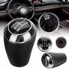 5 Speed PU Leather Car Shift Gear Knob Shifter Black Head Stick for Mazda 3 5 6
