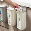 Creative Wall-Mounted Plastic Bag Holder Box Kitchen Garbage Bag Storage Multifunctional Organizer