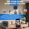 WiFi HD Умная камера видеонаблюдения для дома с удаленным просмотром в реальном времени для безопасности в помещении/на улице