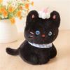 with Cream Cake Black Cat Plush Toy PP Cotton Meow Meow Plush Toys  Festive Decor