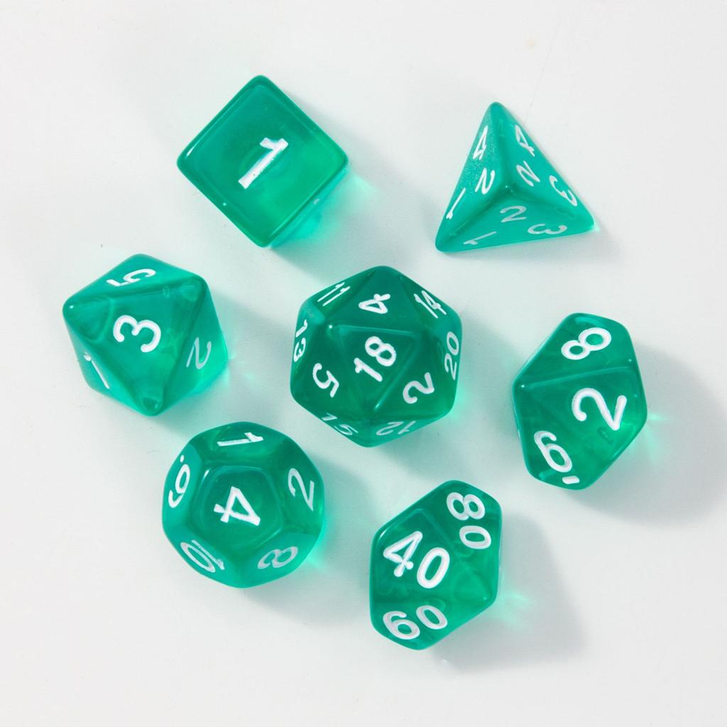 7 шт./лот, многогранные игральные кости из смолы D&D D4 D6 D8 D10 D% D12 D20, многогранные игральные кости TRPG, настольные игры