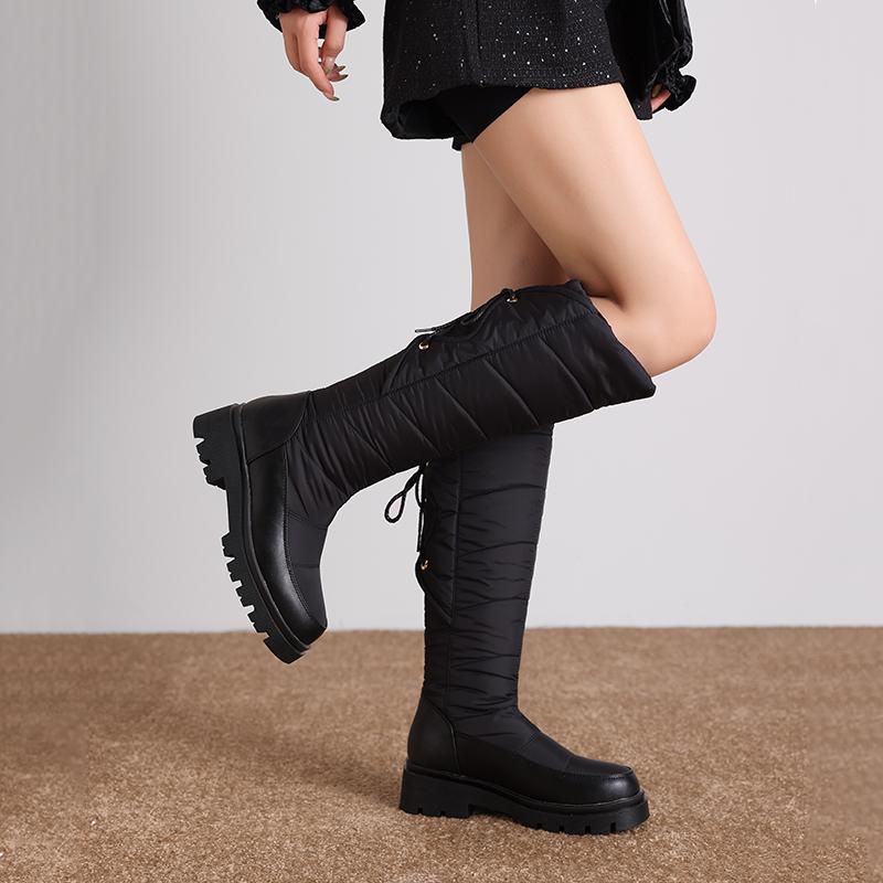 Женские зимние сапоги — это незаменимые теплые плюшевые хлопковые сапоги, удобные повседневные полусапоги большого размера.