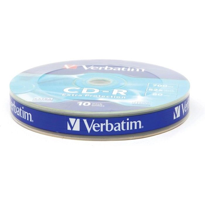 CD-R Verbatim Extra Prot Wrap - 10 Supports - 700 Mo - 80 Min - Vitesse 52x