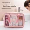 Large-Capacity Waterproof Frosted Makeup & Toiletry Bag