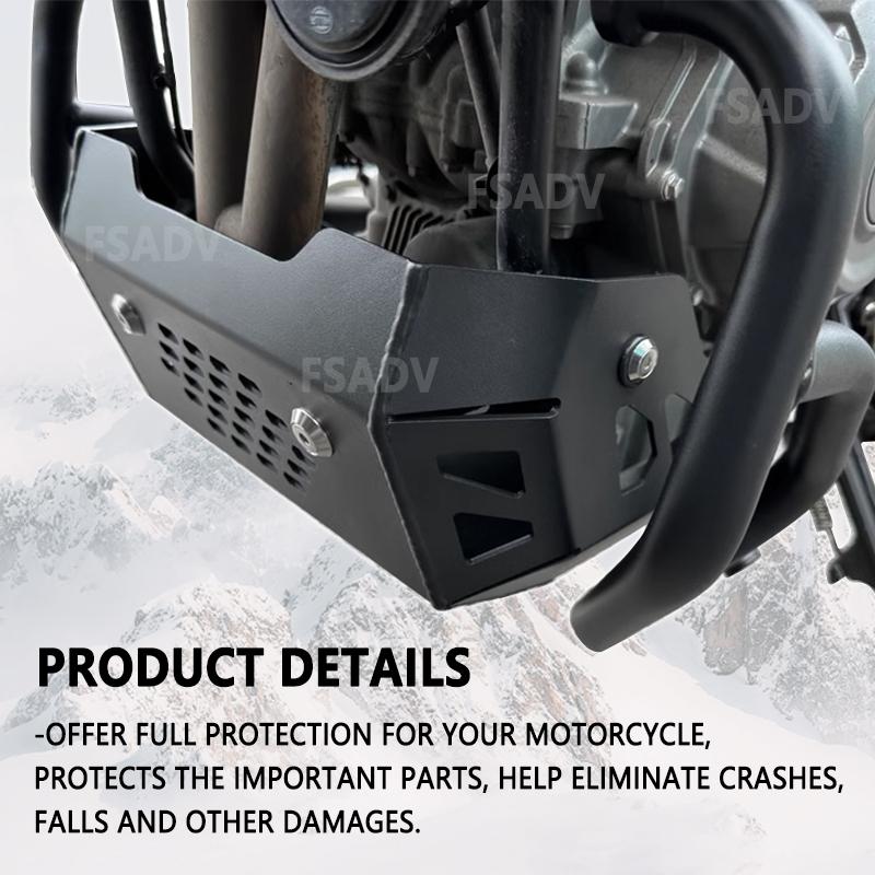 Подходит для CFMOTO 450MT MT450 2024 2025 Мотоцикл Защитная крышка двигателя Защита картера Защита рамы Защита днища Защита поддона Аксессуары