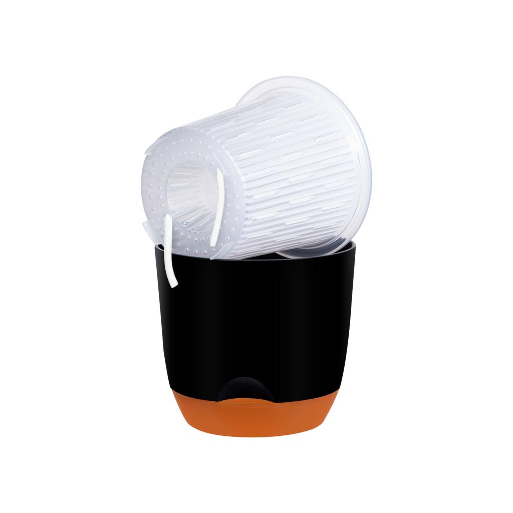 Горшки для орхидей с отверстиями для пересадки, цветочный горшок, пластиковый горшок для орхидей, внутренний прозрачный горшок для орхидей, самополивающийся горшок для растений с инъекциями