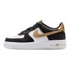 Nike Кроссовки Air Force 1 GS Черные Белые Металлик Золото Детские CT3839-009