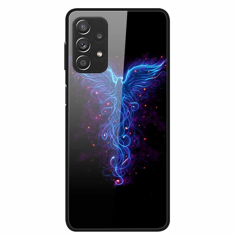Для Samsung A52 5G 4G Чехлы A52s 5G Закаленное Стекло Жесткие Задние Чехлы Для Samsung Galaxy A52 5G Чехлы для Телефона Funda A 52s 2022 A528B