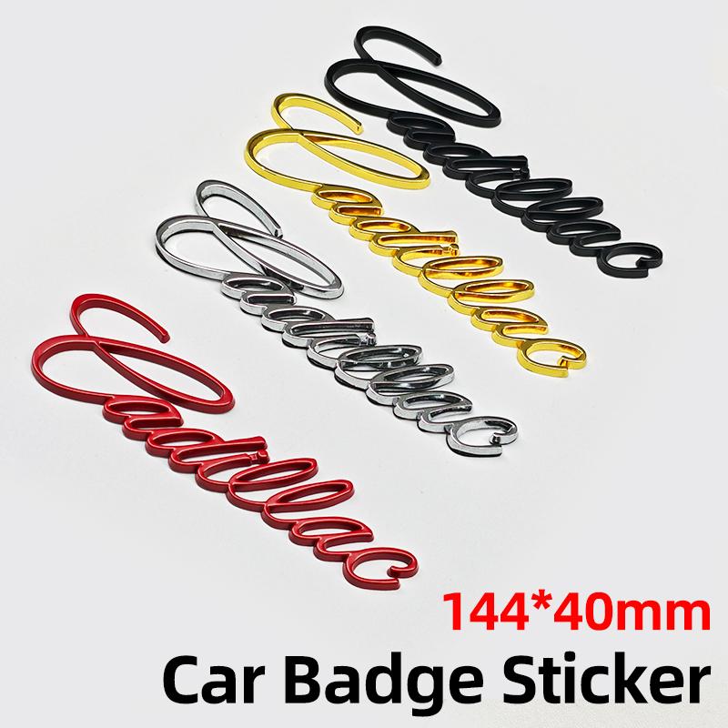 For Cadillac Logo Escalade CT5 CT6 XT5 XT6 DTS SLS XLR ATS SRX Tiburon Car Side Fender Rear Letter Sticker Styling Accessories
