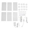 6 Sets WiFi RGB LED Wall Light Rectangle Shape 16 Million RGB Colors Splicing Pickup LED Home Wall
