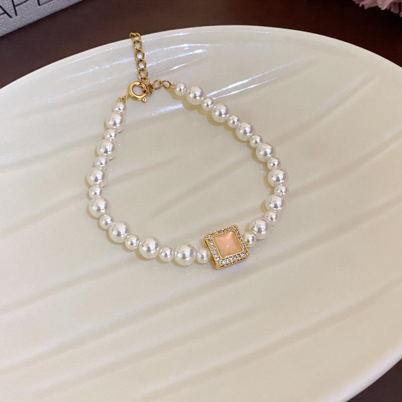 Ретро Геометрический Браслет из Пресноводного Жемчуга - Модные Ювелирные Изделия Продвинутого Дизайна для Женщин