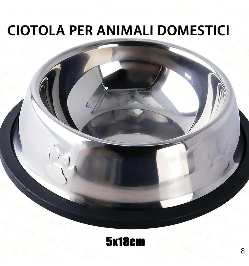 Water Bowl for Dogs and Cats, Stainless Steel Elevated Pet Feeder with Vintage-Style Metal Stand, for Dogs and Cats