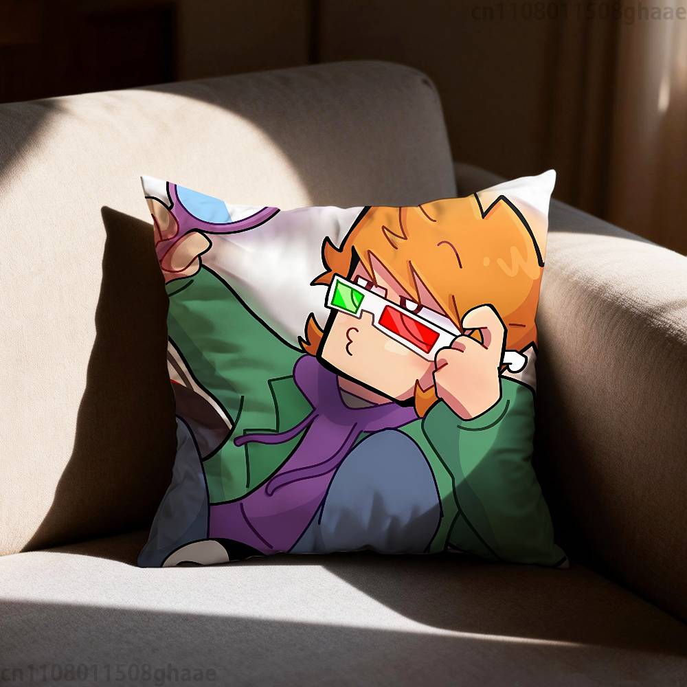 Аниме Eddsworld наволочка с Мэттом, повседневный стиль, декоративная, подходит для домашнего декора, без наполнителя
