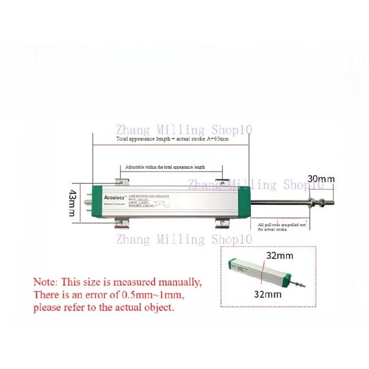 KTC 50-450mm Transducer Linear Displacement Scale Sensor Pull Rod Electronic Ruler Position LWH Potentiometer Injection Machine