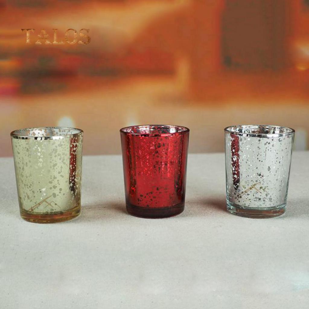 Mosaic Glass Tealight Votive Candle Holder for Wedding Party Bar Home Decor Decoration