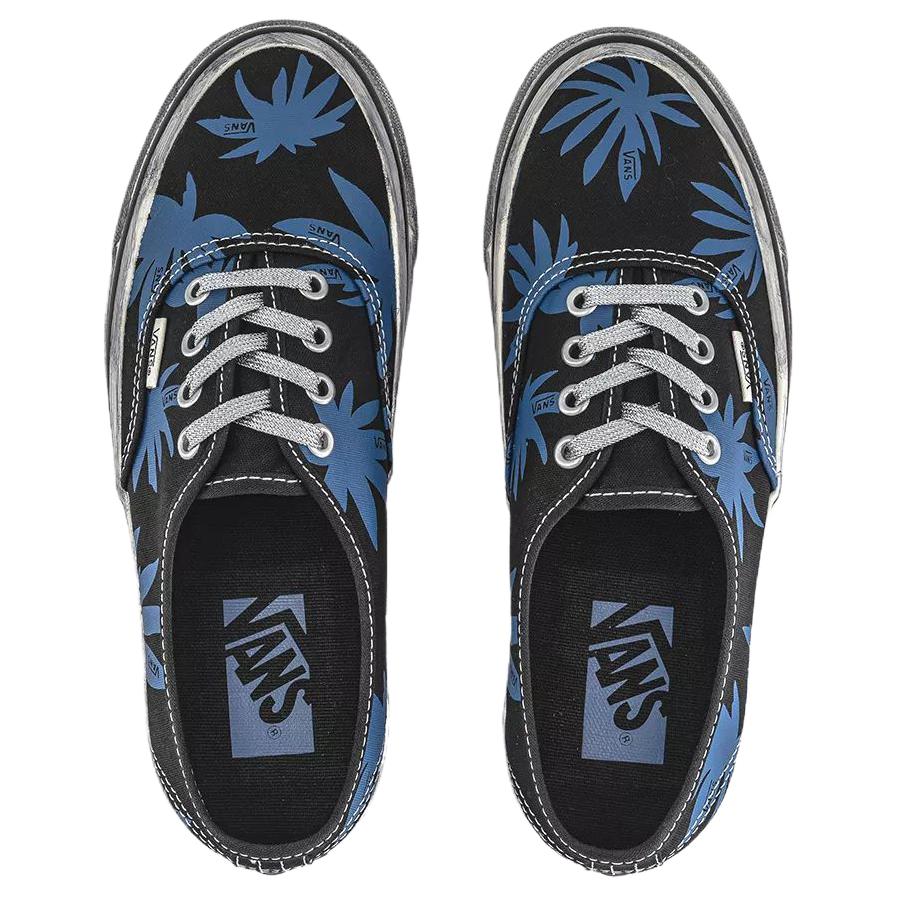 Vans Оригинальные скейтбордические кроссовки 44 размера, унисекс, черные с синим, VN000DB8CJI1