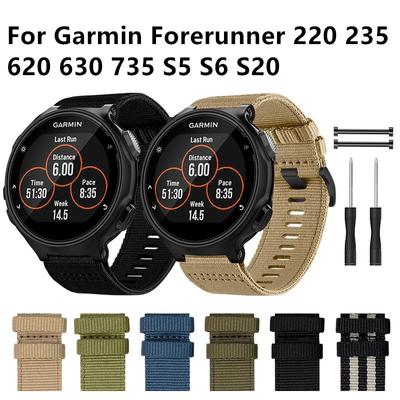 Мягкий нейлоновый ремешок для часов Garmin Forerunner 220 235 620 630 735 S5 S6 S20, сменный ремешок для часов, браслет на запястье
