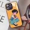 Чехол для телефона с аниме Ranma для iPhone 17 Air 16 15 14 12 11 13 Pro Max Mini Se Puls стеклянная крышка