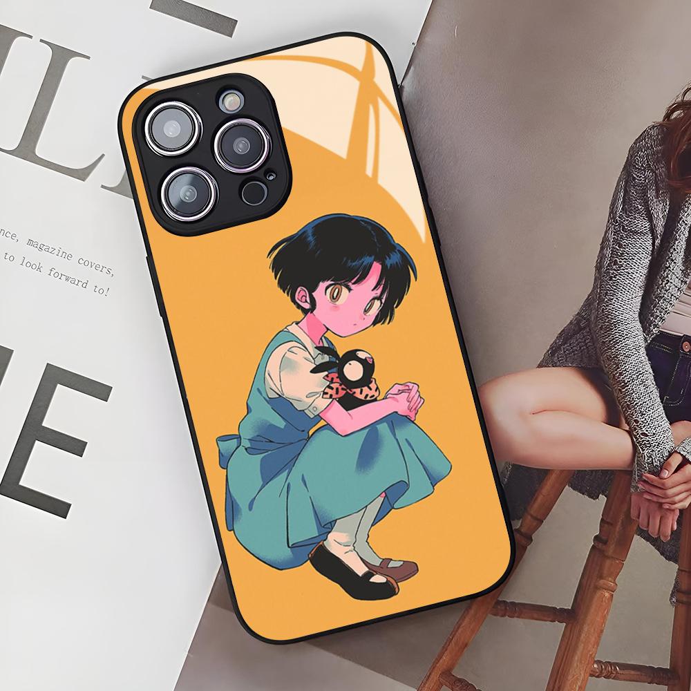 Чехол для телефона с аниме Ranma для iPhone 17 Air 16 15 14 12 11 13 Pro Max Mini Se Puls стеклянная крышка