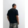 Unisex No Problemo Mini Logo Chest Print Cotton T-Shirt Black