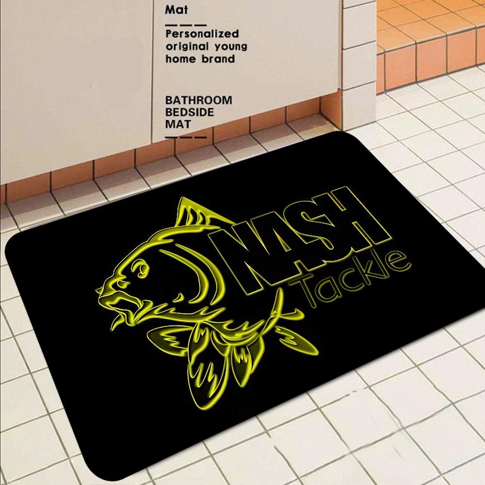 Nash Fishing Logo Large Carpet Rug for Home Living Room Bedroom Sofa Doormat Decor Kids Play Area Rug Carpet Non-slip Floor Mat