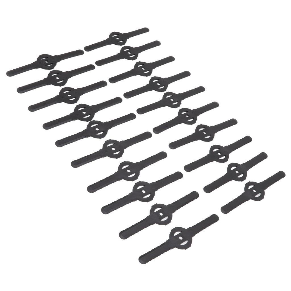 20 шт. пластиковые лезвия для газонокосилки садовый электрический триммер для травы аксессуары для триммера с длинным лезвием черный