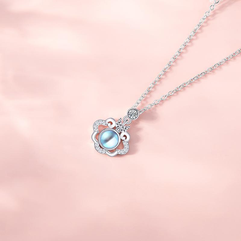 Легкое роскошное ожерелье с замком безопасности в национальном стиле, женственное, нишевое, модное, езда на работу, новое, в китайском стиле, с замком на ключицу из нержавеющей стали с длительным сроком службы