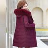 Middle-aged Women's Winter Coats  New Casual Thick Warm Women's Jackets Hooded Fur Collar Long Parkas