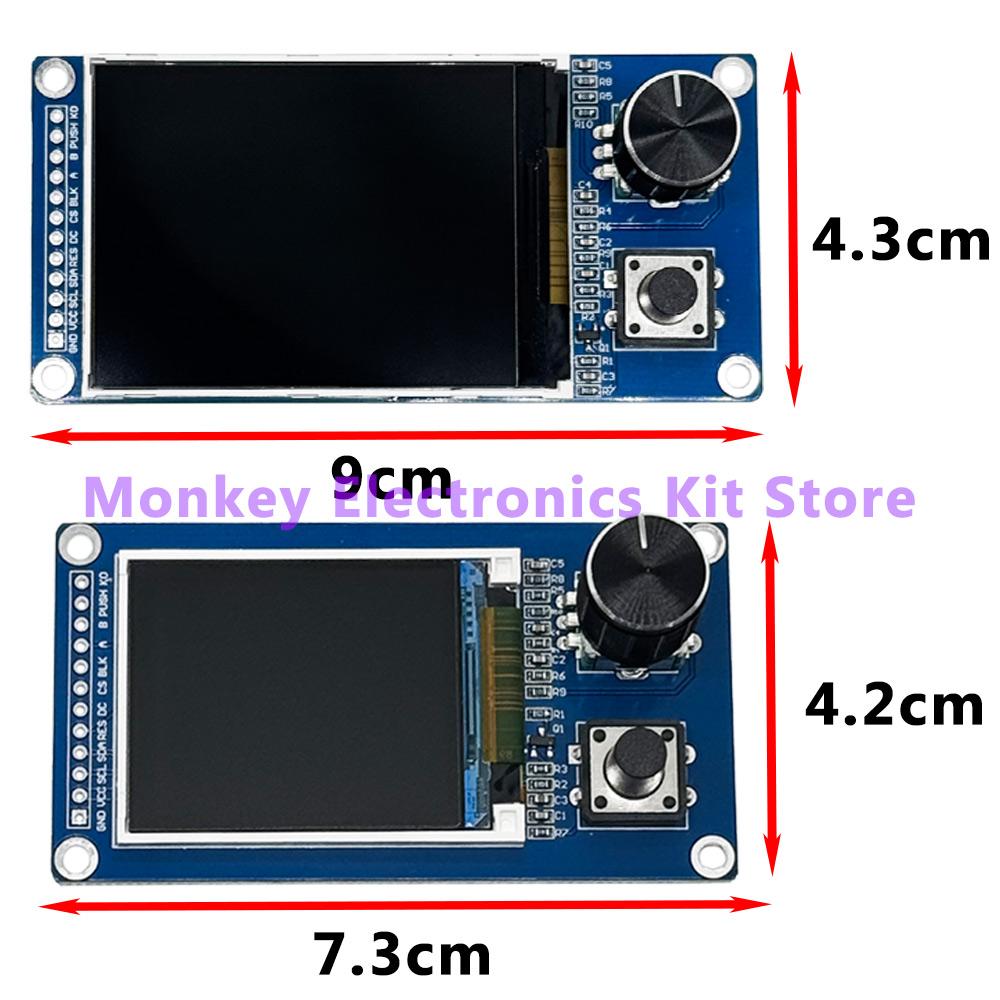 TFT OLED Модуль 1,96 дюйма 1,1 дюйма 1,8 дюйма 1,1 дюйма Кнопка или EC11 Поворотный энкодер IIC Интерфейс LCD Экран Модуль