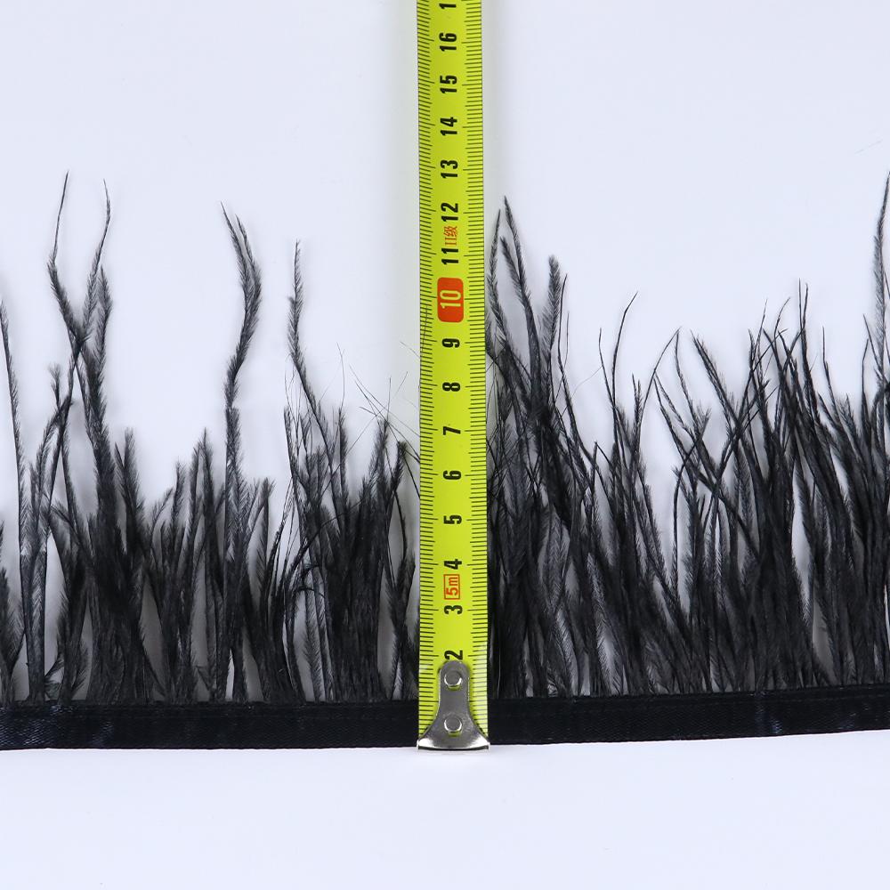 Перо1Метр Натуральная Страусиная Перовая Отделка 8-10см Свадебное Вечернее Платье DIY Швейные Аксессуары Обработка Ювелирных Изделий Лента Plumas Поделки