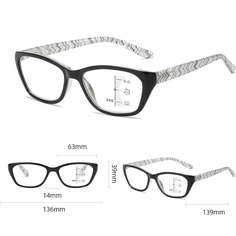 High Definition Reading Eyewear New Far Near Dual Use Anti Blue Light Presbyopia Glasses Progressive Multifocal eye glasses