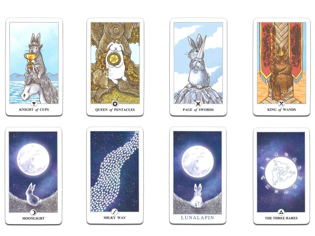 Nichiyu Tarot Card Set Rabbit a Starry Soaring Through the Night 86-card Rider-Waite-Smith [Authentic] [LUNALAPIN TAROT] "The Tarot, Rabbit, Sky"