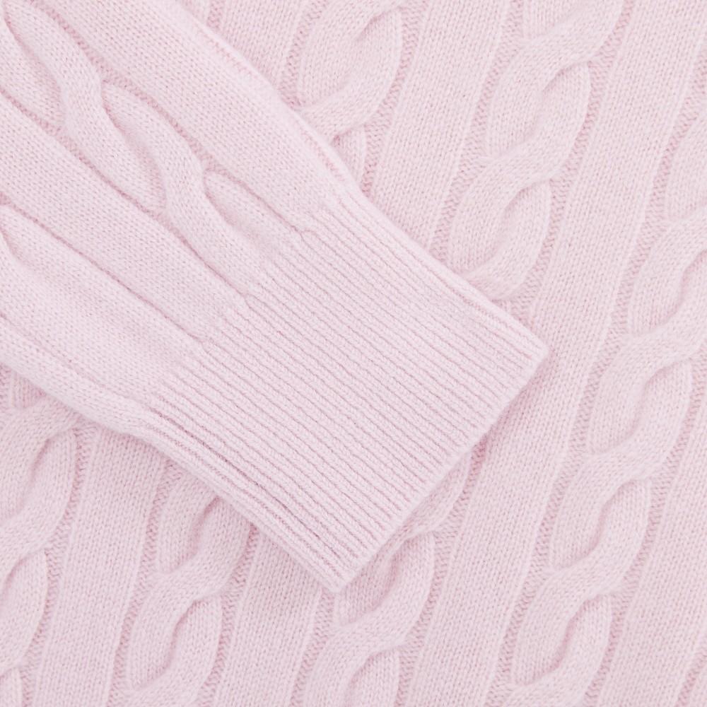 [lacoste] Women's Cable Crewneck Sweater AF083E-55NADY