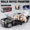 1/24 Rolls-Royce Phantom модель автомобиля, игрушечный автомобиль из цинкового сплава с откидной спинкой, металлическая модель автомобиля для литья под давлением со звуком и светом для детей, подарок для мальчиков и девочек