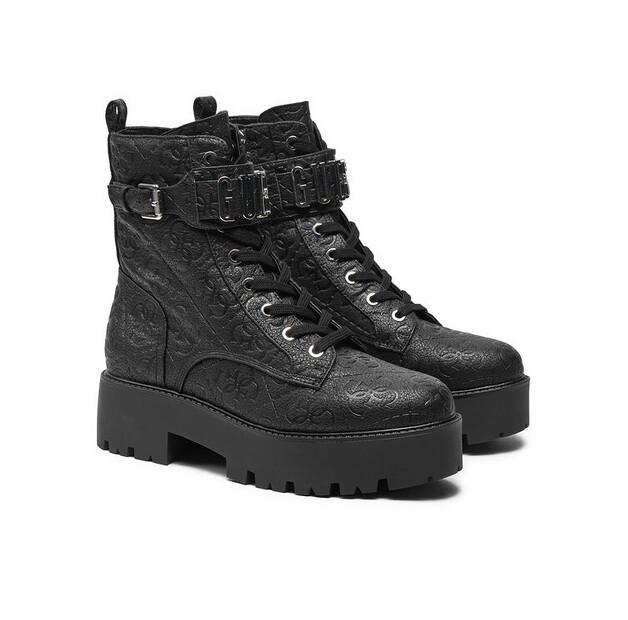 Black Guess Vaires Ankle Boots FLTSOM FAL10