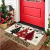 Счастливого Рождества Мужчина Приветственный коврик для двери Коврики для передней двери Наружный входной коврик с Рождественским ковриком для двери Домашний декор Подарки для регистрации